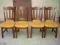 PIĘKNY DĘBOWY KOMPLET KRZESEŁ