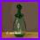 Zielona francuska butelka na oliwę albo ocet winny