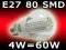 ŻARÓWKA E27 80SMD LED DIODOWA 21 27 24 60 WYS fre