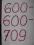 ZŁOTY  NUMER _____ 600 - 600 -709_______