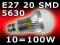 ŻARÓWKA E27 20SMD LED DIODOWA samsung 21 24 60 80