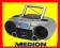 BOOMBOX KOMBAJN MEDION RADIO CD MP3 USB KASETA !