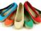 ŚLICZNE Balerinki Espadryle Gładkie 4 kolory * 37