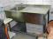 Stół do pracy ze zlewem i półką
