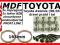 Dystanse MDF Toyota Avensis 98-03 przód i tył D36