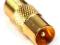 Przejście GF-WIEC, pozłacane, gn. F wtyk antenowy