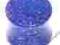Akrylowe Plugi z brokatem - niebieskie   10mm