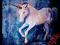 obraz akrylowy - 60x60 DUŻY--jednorożec