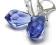SWAROVSKI kolczyki+wisiorek TANZANITE PROMOCJA