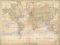 PRĄDY MORSKIE NA ŚWIECIE - MAPA z 1898 r