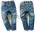 NEXT '11 Spodnie RURKI aplikacje JEANS 92cm UROCZE