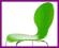 FUTURI krzeslo taboret ZIELONE AMADEO CHROM DREWNO