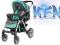 Wózek Monza "Adamex"+wysyłka i parasolka