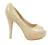 LAKIEROWANE PEEP-TOE SZPILKI PLATFORMA NUDE BEŻ_39