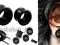 PIERCING CZARNE TUNELE SILIKONOWE FLEXI 4.1mm