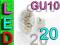 ŻARÓWKA GU10 20 LED CIEPŁA ŻARÓWKI 80 60 48 24 21