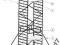Rusztowanie szerokie aluminiowe 8 m Aluberg