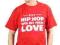 HIP HOP WAS MY FIRST LOVE-T-SHIRT (RED)-L