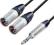 Jack stereo xlr meski xlr meski
