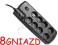 Listwa 8 gniazd Tracer Surge Protector 1,8m Łódź