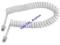 SZNUR SPIRALNY TELEFON-SŁUCHAWKA  2m BIAŁY