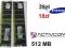 SAMSUNG RAM 512MB PC2100U DDR (2x256MB) FV GW