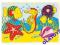 Drewniane puzzle z uchwytami  KONIK MORSKI !*GOKI*