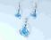 Komplet Kolczyki+Wisior Crystal AB SWAROVSKI Super
