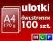 ulotki A4 100szt. 170g dwustronne