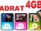 4gb kwadratowy MP4 MP3 PL FM dyktafon 1.8lcd 4 gb