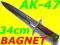 NÓŻ BAGNET AK-47 KLASYCZNY 34cm CCCP ETUI FREE ##