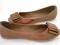 WYPRZEDAŻ baleriny  MELISKI _ -50%_ BROWN  r.39