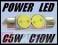 Power LED 2W SMD 36 39 42 C5W C10W 36mm 39mm 42mm
