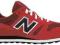 Czerwone klasyczne trampki buty New Balance M373RE