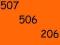 _507__506__206__ZŁOTY NUMER Orange dla FIRMY, VIPa