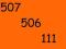 _507__506__111__ZŁOTY NUMER Orange dla FIRMY, VIPa