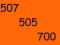 _507__505__700__ZŁOTY NUMER Orange dla FIRMY, VIPa