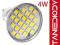 MOCNA ŻARÓWKA LED GU10 4W 24 x SMD CIEPŁA 4W=50W