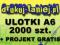 ULOTKI A6 2000szt.+PROFESJONALNY PROJEKT GRATIS