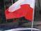 FLAGA POLSKI DLA KIBICA! EURO 2012! FLAGA NA AUTO!