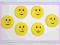 BUŹKI - UŚMIECHY - PRZYLEPIEC - 6 SZT  F-VAT