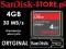 SanDisk CF 4GB Ultra (30MB/s) - PL Dystr. ORYGINAŁ