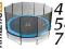 TRAMPOLINA 457 cm Athletic24 trampoliny siatka