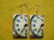 Kolczyki zegar decoupage handmade