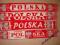 DUŻY SZALIK SZARFA KIBICA POLSKA 4 WZORY SLKEP !!!
