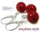 ARSYLION zawieszka kolczyki Swarovski Light Siam