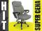 FOTEL KRZESŁO BIUROWE SIWY TANI+GUMOWE KÓŁKA