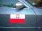 Magnetyczna Flaga Polski na samochód EURO 2012
