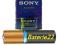 Sony 6LF22 9V Bateria Alkaliczna 9V 6LR61 LR9