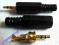 Wtyk micro jack 2,5mm stereo - GOLD nowe